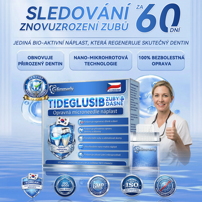 𝑮𝒍𝒊𝒎𝒎𝒆𝒓𝒍𝒚®🦷  𝑻𝒊𝒅𝒆𝒈𝒍𝒖𝒔𝒊𝒃 𝑴𝒊𝒄𝒓𝒐𝒏𝒆𝒆𝒅𝒍𝒆 𝑷𝒂𝒕𝒄𝒉 𝒏𝒂 𝒐𝒑𝒓𝒂𝒗𝒖 𝒛𝒖𝒃ů 𝒂 𝒅á𝒔𝒏í | Pokročilé náplasti pro aktivaci kmenových buněk zubů 👩‍⚕️ (Obnova zubní skloviny a dentinu • Posílení dásní • Odstranění zubního kamene a zápachu • Zastavení citlivosti zubů)💎