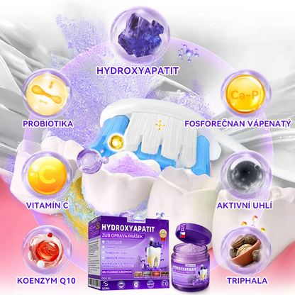 𝑫𝒐𝒓𝒎𝒐𝒓𝒏𝒂® Hydroxyapatit Zub Oprava Prášek✅Účinně léčí zubní kaz, problémy s dásněmi, citlivé zuby, afty a žluté zuby, zároveň zlepšuje celkové ústní zdraví.💎