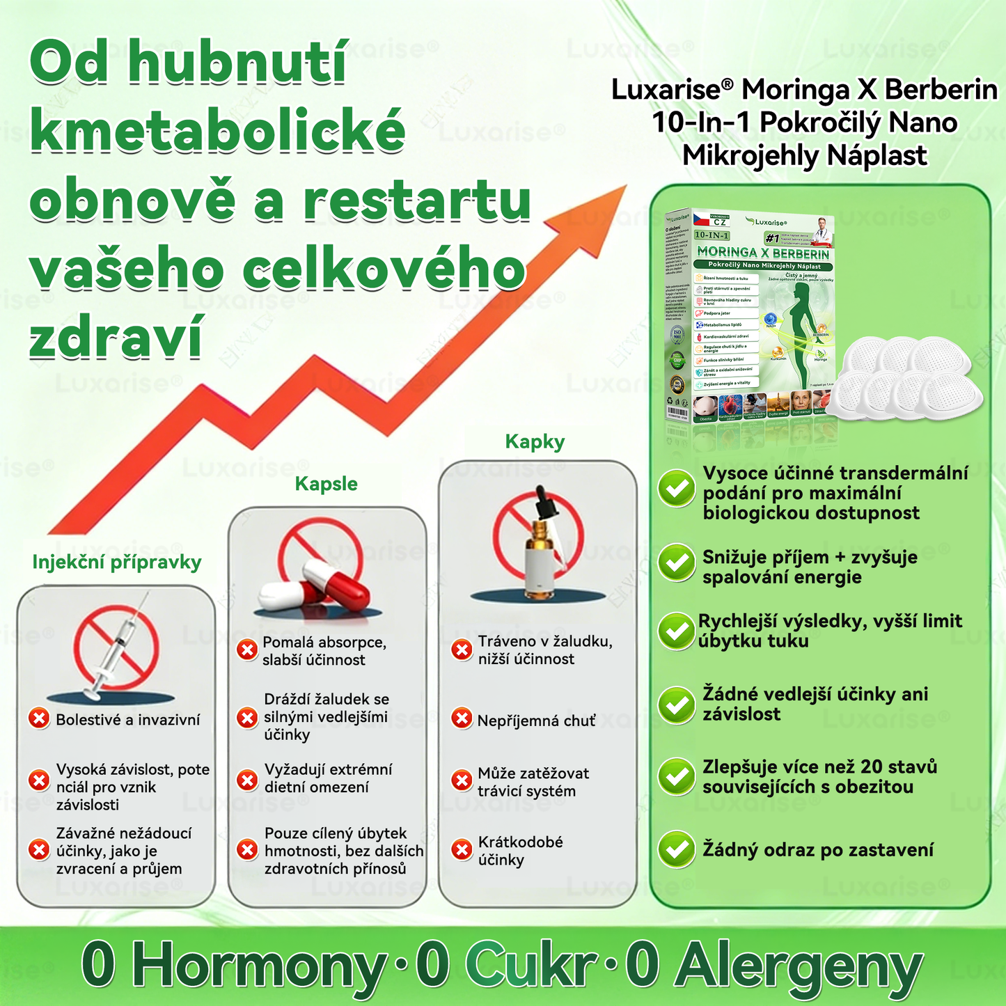 Oficiální obchod  |𝗟𝘂𝘅𝗮𝗿𝗶𝘀𝗲® MORINGA X BERBERIN  10-IN-1 Pokročilý Nano Mikrojehly Náplast(Jedna náplast denně, viditelné změny již za 7 dní) ✅ Pomáhá při obezitě, cukrovce, spánkové apnoe, problémech s klouby a dalších potížích 🌹