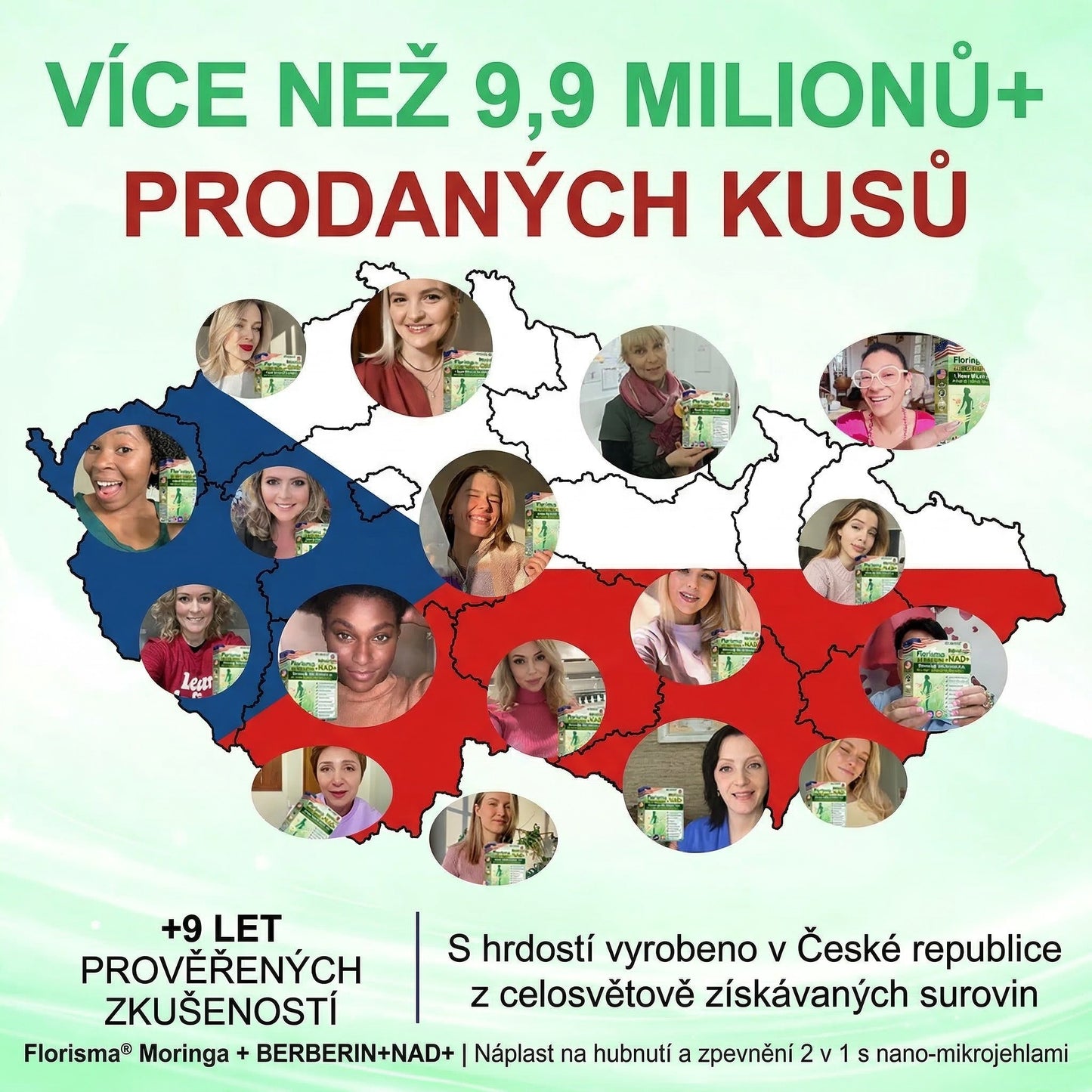 【Poslední den akce – sleva 80 %】✅ Florisma® Moringa + Berberin + NAD+ 2v1✨ Pokročilá náplast s nano-mikrojehličkami📦 7 náplastí v balení · zásoba na 1 týden