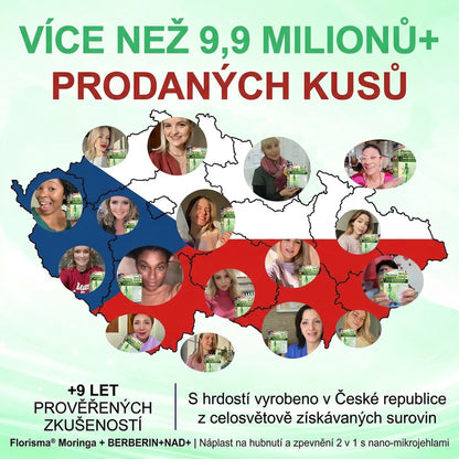 【Poslední den akce – sleva 80 %】✅ Florisma® Moringa + Berberin + NAD+ 2v1✨ Pokročilá náplast s nano-mikrojehličkami📦 7 náplastí v balení · zásoba na 1 týden