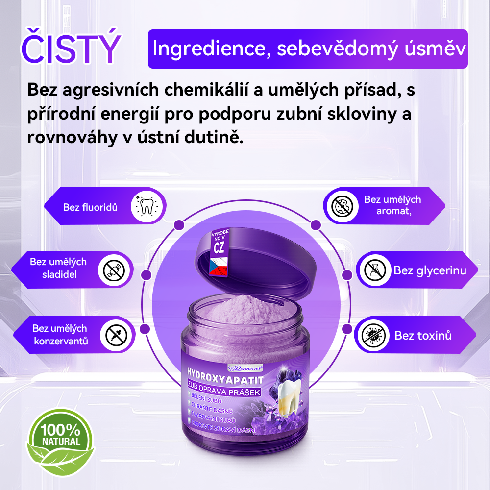 𝑫𝒐𝒓𝒎𝒐𝒓𝒏𝒂® Hydroxyapatit Zub Oprava Prášek✅Účinně léčí zubní kaz, problémy s dásněmi, citlivé zuby, afty a žluté zuby, zároveň zlepšuje celkové ústní zdraví.💎