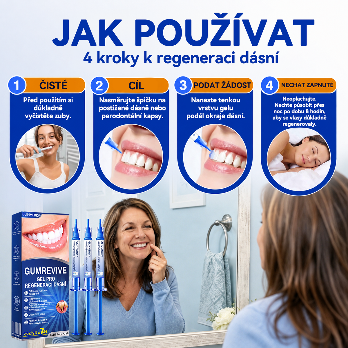 GLIMMERLY®🦷 GumRevive – Pokročilý gel pro péči o dásně a podporu zdravého parodontu💎