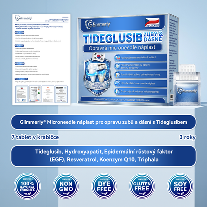 𝑮𝒍𝒊𝒎𝒎𝒆𝒓𝒍𝒚®🦷  𝑻𝒊𝒅𝒆𝒈𝒍𝒖𝒔𝒊𝒃 𝑴𝒊𝒄𝒓𝒐𝒏𝒆𝒆𝒅𝒍𝒆 𝑷𝒂𝒕𝒄𝒉 𝒏𝒂 𝒐𝒑𝒓𝒂𝒗𝒖 𝒛𝒖𝒃ů 𝒂 𝒅á𝒔𝒏í | Pokročilé náplasti pro aktivaci kmenových buněk zubů 👩‍⚕️ (Obnova zubní skloviny a dentinu • Posílení dásní • Odstranění zubního kamene a zápachu • Zastavení citlivosti zubů)💎