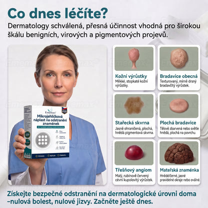 𝐄𝐦𝐞𝐦𝐚𝐱® 2v1 mikrojádrová a hydrokoloidní náplast na odstranění znamének (bez bolesti, bez jizev)🍁